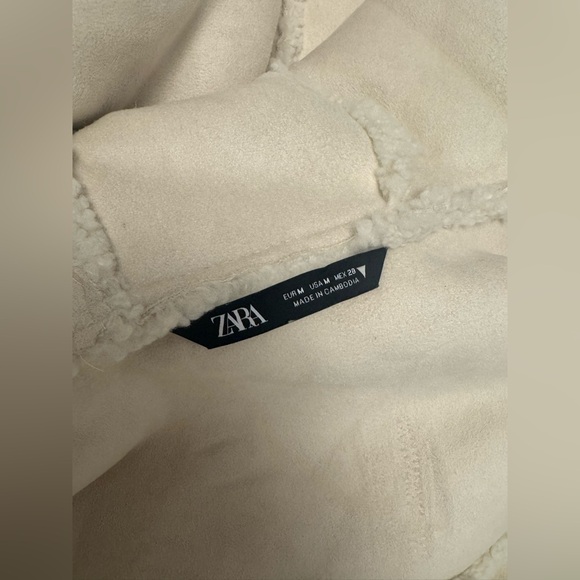 ❌SOLD❌ Zara Sherpa Teddy Coat - Picture 2 of 3